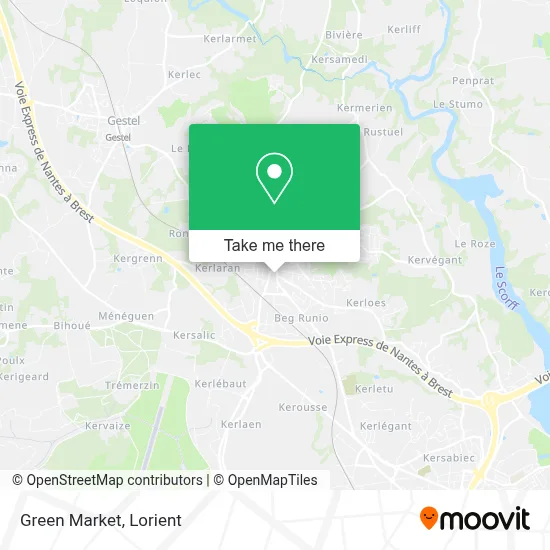 Green Market map