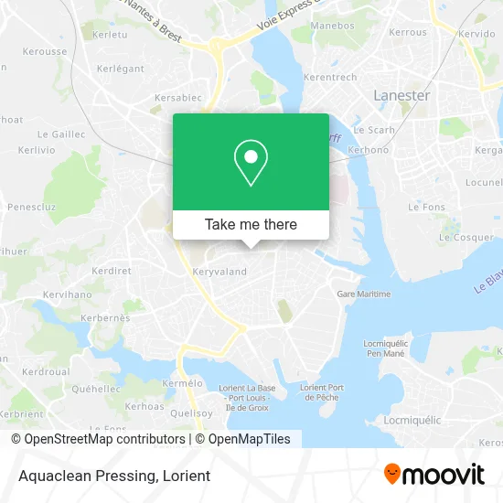 Aquaclean Pressing map