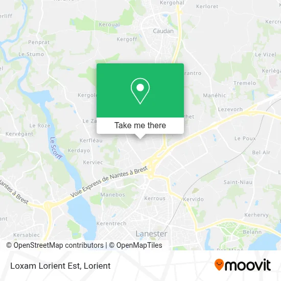 Loxam Lorient Est map