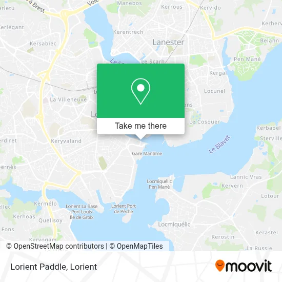 Lorient Paddle map