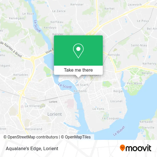 Aqualane's Edge map