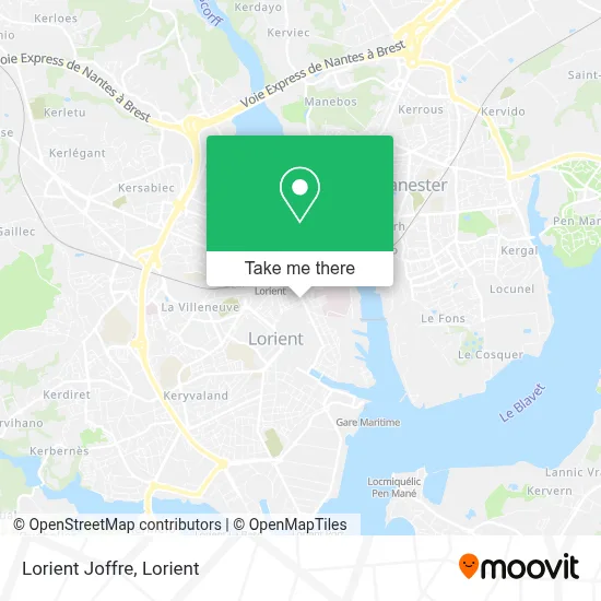 Lorient Joffre map