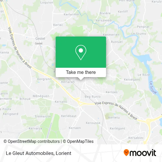 Le Gleut Automobiles map