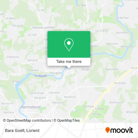 Bara Goell map