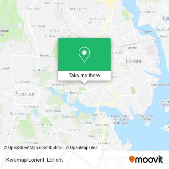 Keramap Lorient map