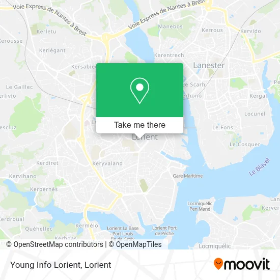 Young Info Lorient map