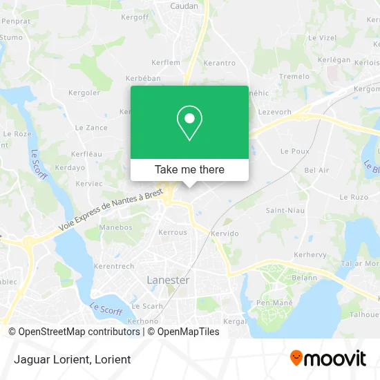 Jaguar Lorient map
