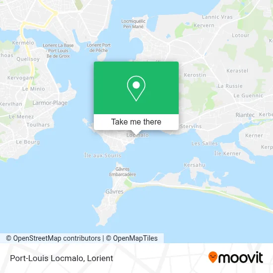 Port-Louis Locmalo map