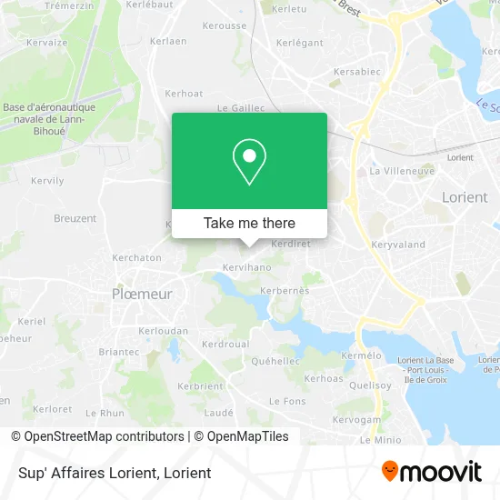 Sup' Affaires Lorient map