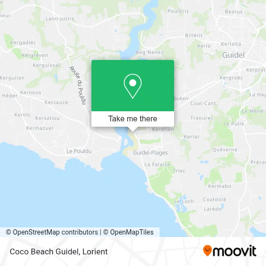 Coco Beach Guidel map