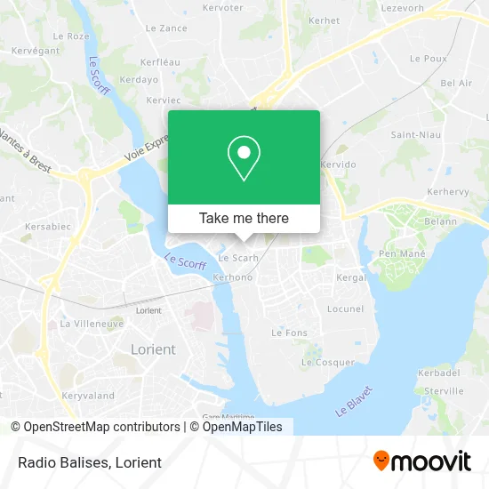 Radio Balises map
