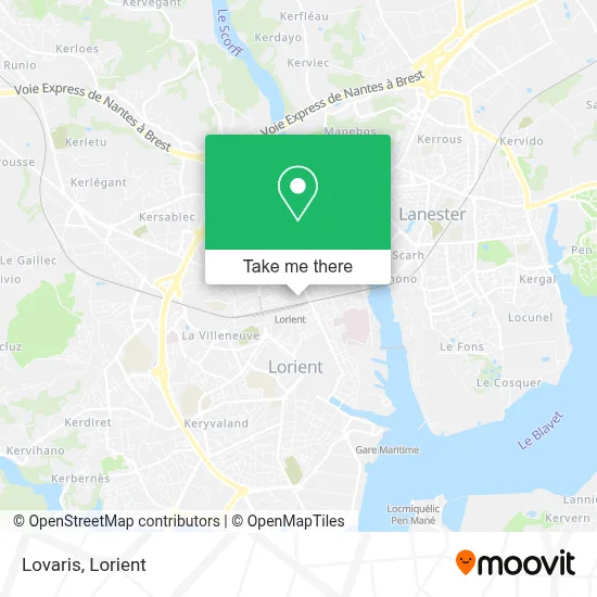 Lovaris map