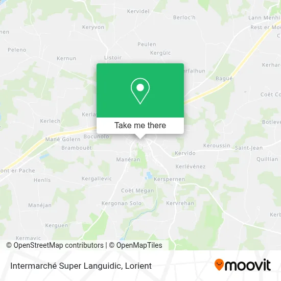 Intermarché Super Languidic map