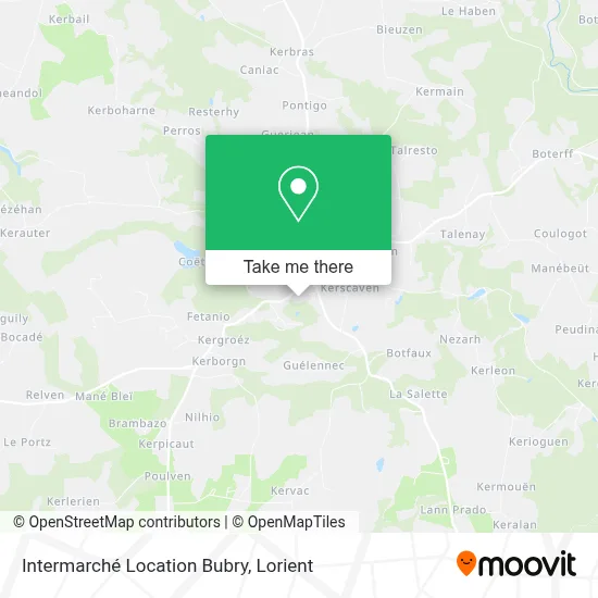 Intermarché Location Bubry map