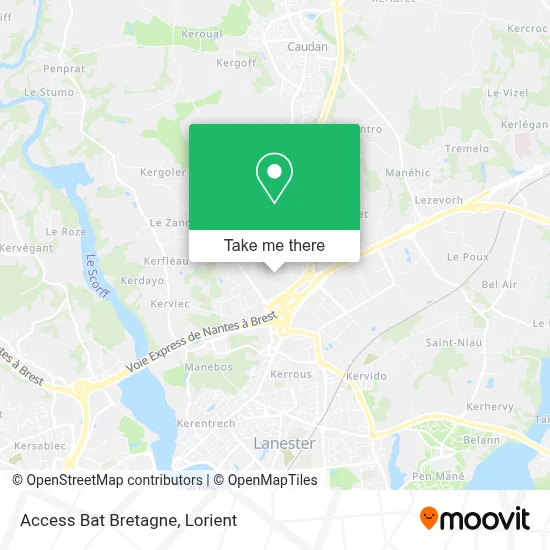 Access Bat Bretagne map