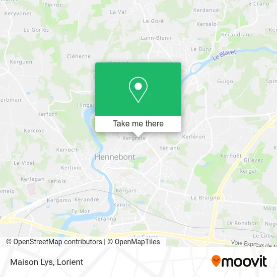 Maison Lys map