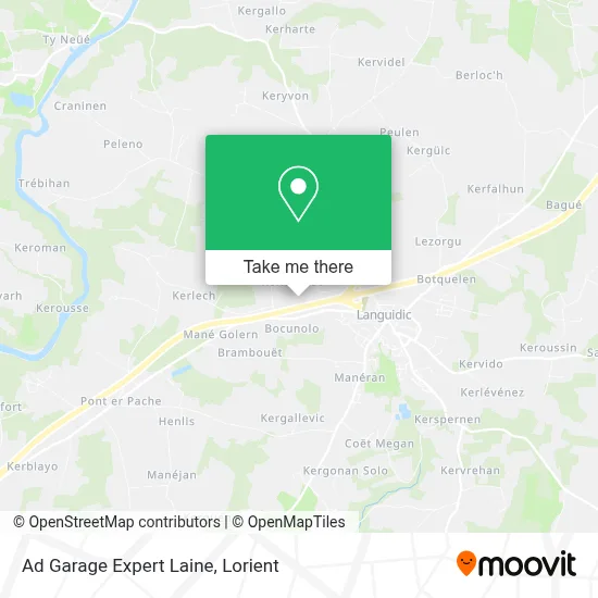 Ad Garage Expert Laine map