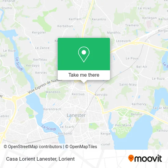 Casa Lorient Lanester map