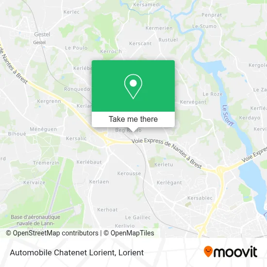 Automobile Chatenet Lorient map