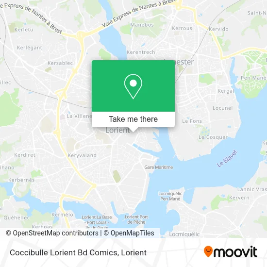 Coccibulle Lorient Bd Comics map