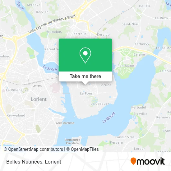 Belles Nuances map