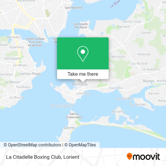 La Citadelle Boxing Club map