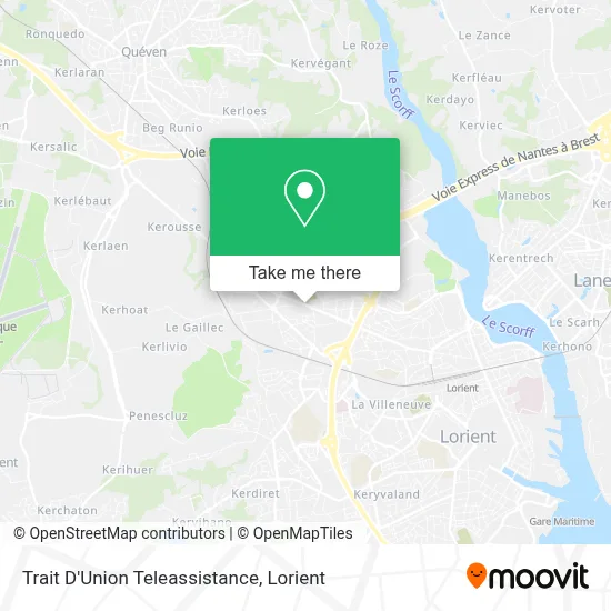 Trait D'Union Teleassistance map