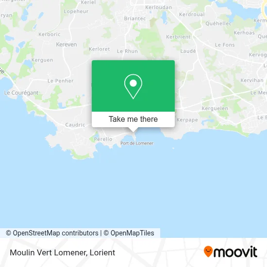 Moulin Vert Lomener map
