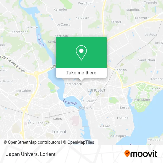 Japan Univers map