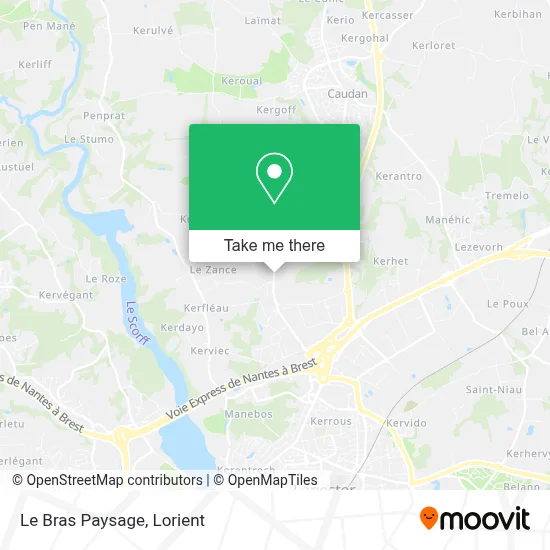 Le Bras Paysage map