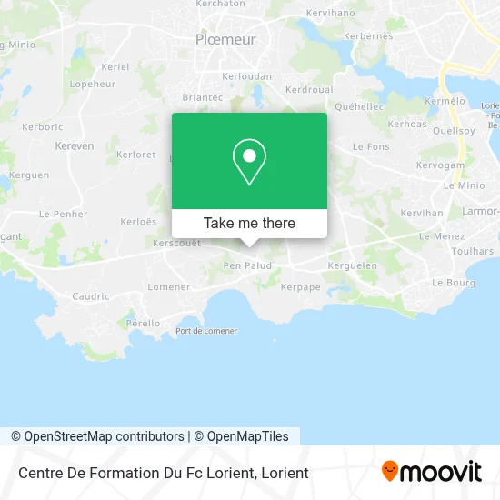 Centre De Formation Du Fc Lorient map
