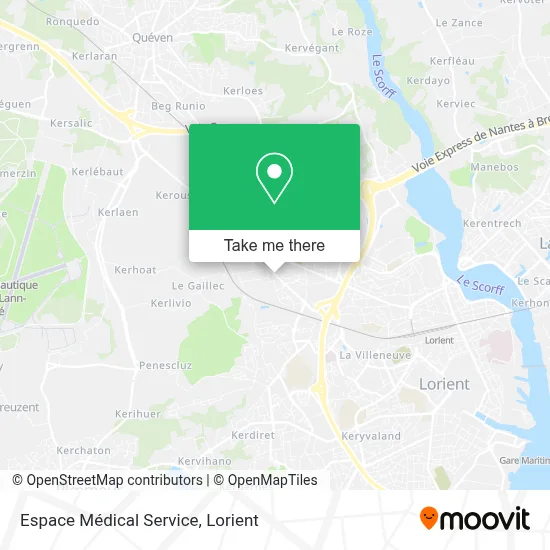Espace Médical Service map