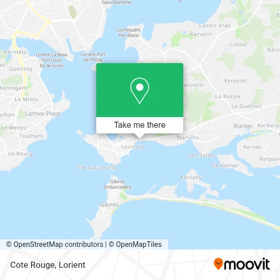 Cote Rouge map