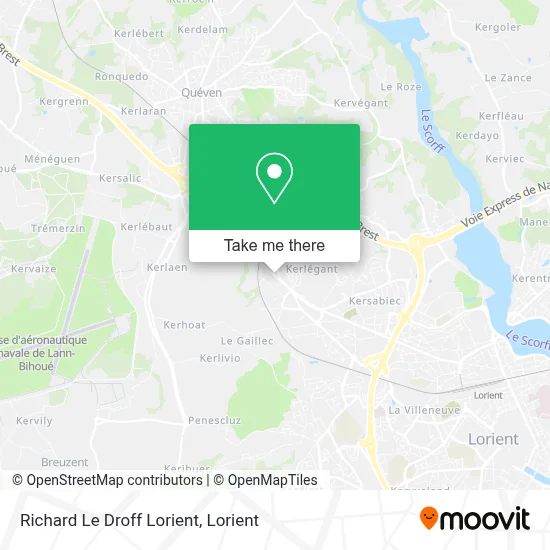 Richard Le Droff Lorient map