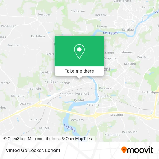 Vinted Go Locker map