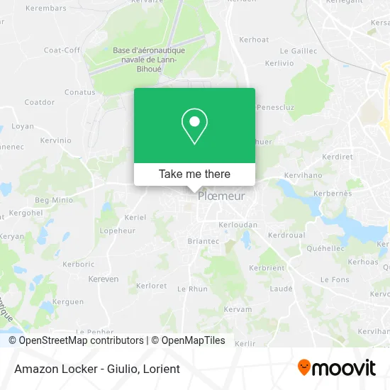 Mapa Amazon Locker - Giulio