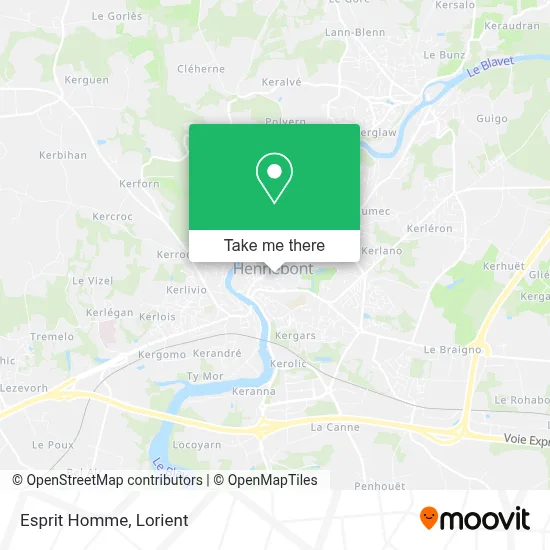 Esprit Homme map
