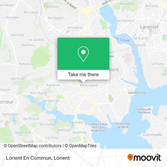 Lorient En Commun map