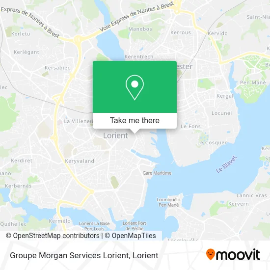 Groupe Morgan Services Lorient map