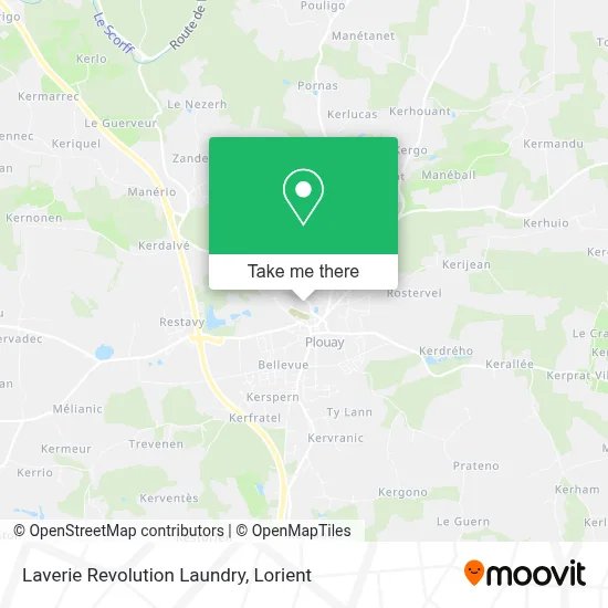 Laverie Revolution Laundry map