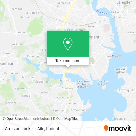 Mapa Amazon Locker - Aile