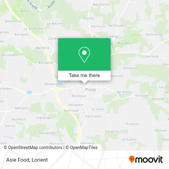 Asie Food map