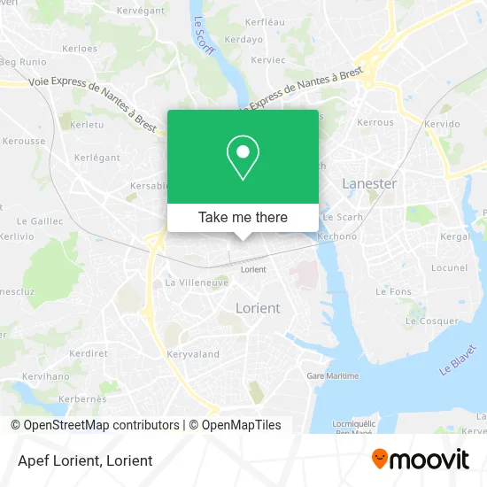 Apef Lorient map
