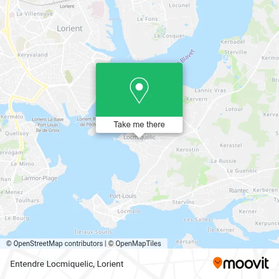 Entendre Locmiquelic map
