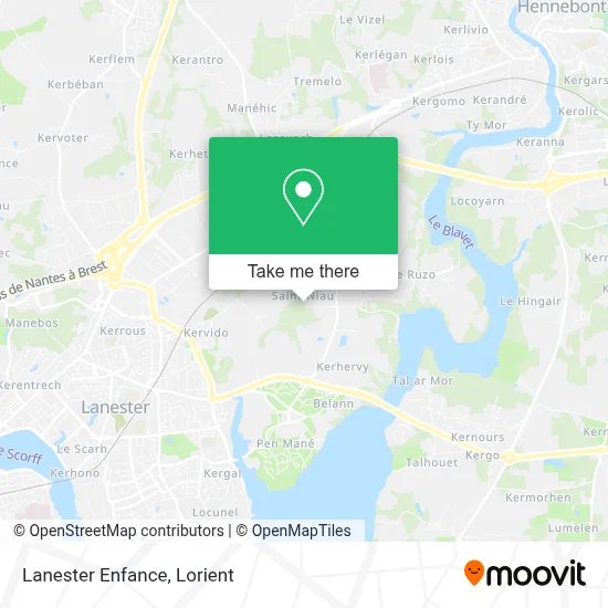 Lanester Enfance map