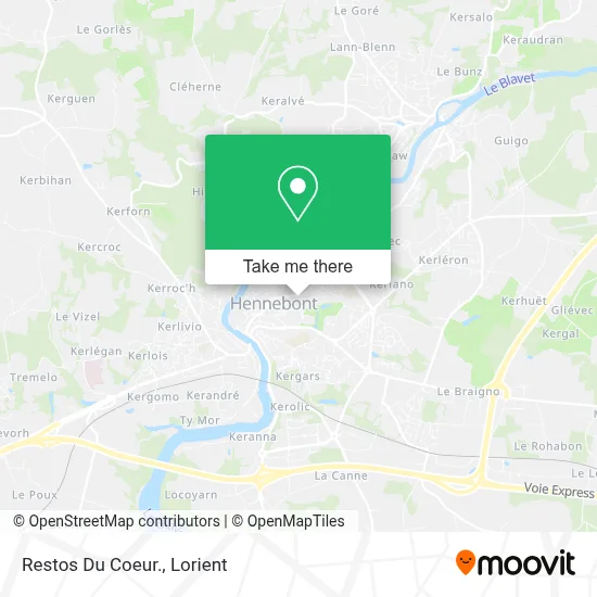 Restos Du Coeur. map
