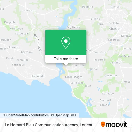 Le Homard Bleu Communication Agency map