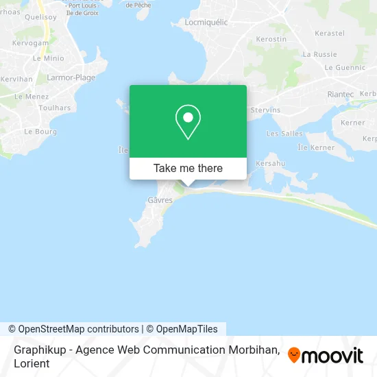 Graphikup - Agence Web Communication Morbihan map