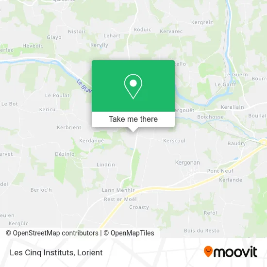 Les Cinq Instituts map