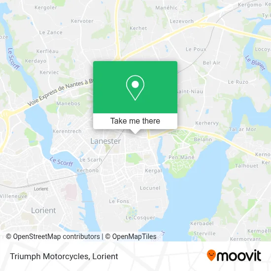 Triumph Motorcycles map